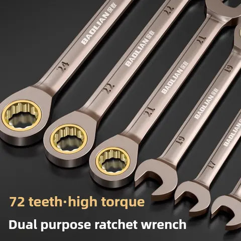 Universal Adjustable Torx Wrench 8-22mm Ratchet Wrench for Bicycle Motorcycle Car Repair Mechanical Tool