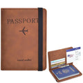 Passport Holder for Travel Essentials, Passport Wallet Case for Travel Accessories, Passport Book Holder for Women/Men
