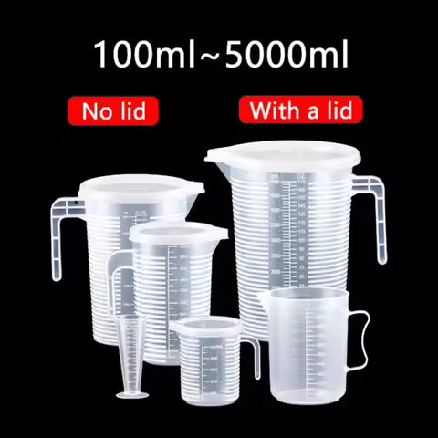 100-5000ml Thickened Plastic Measuring Cup with Scale Food Grade Measuring Cup Experimental Measuring Cup Cup Plastic Cup