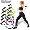 Resistance bands with handles exercise training for men women strength training equipment at home 5 levels tube band pull rope