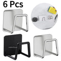 Kitchen Stainless Steel Sink Sponges Holder Self Adhesive Drain Drying Rack Kitchen Wall Hook Accessories Storage Organizer
