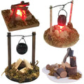 Maßstab 1:12 Puppenhaus Lagerfeuer Miniaturen Lagerfeuer Villa Szene Modell Fee Garten Dekor Mikro Landschaft Spielhaus