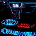 1M/3M/5M Car Interior Led Decorative Lamp EL Wiring Neon Strip For Car DIY Flexible Ambient Light USB Party Atmosphere Diode