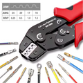 Ratchet Crimping Tool Set for Dupont JST MOLEX Open Barrel, Dupont Molex JST TE Connectors & EPC PCIE SATA Pins SN-58B
