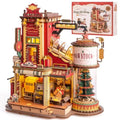 Robotime Wooden Music Box Christmas Dream Gift Factory 3D Wooden Puzzles Wooden Model Kits Best Gifts for Adults