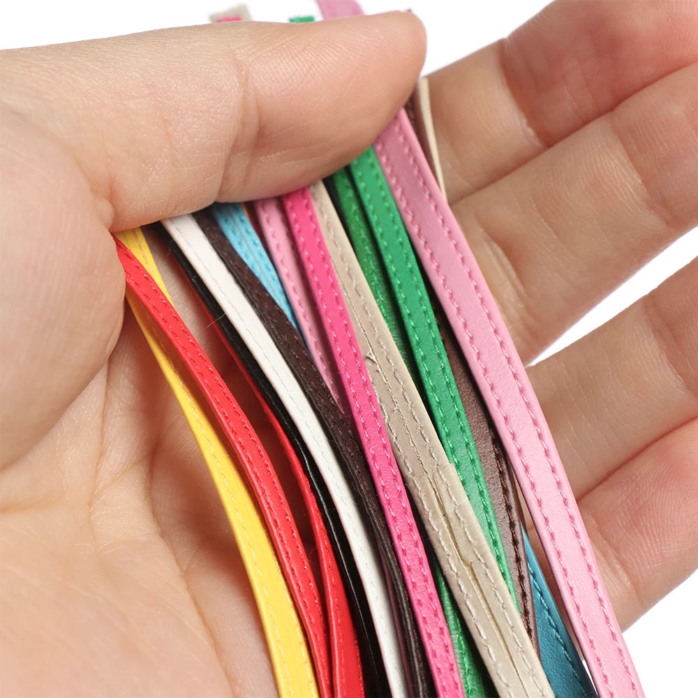 PU Miniature Bag Doll Belt Material For Doll Clothes Accessories DIY Handmade Mini Waist Belt Length 50cm Candy Color