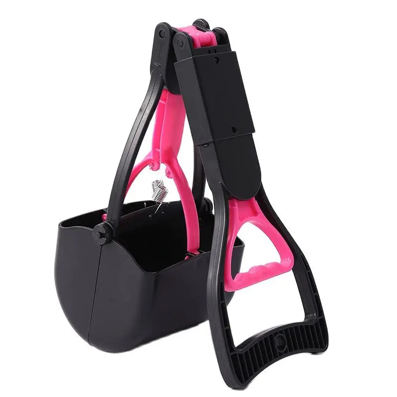 Heavy-Duty Long Handle Pooper Scooper – Jaw Clamp Dog Waste Picker for Dogs, Puppies & Cats