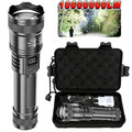2000LM Ultra Bright P50 LED Flashlight Tactical EDC Emergency Headlight Telescopic Zoom Hand Torch with 14500/18650 Battery