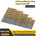 50Pcs Professionelle Titan Beschichtete Bohrer Bits High Speed Stahl Bohrer Set Werkzeug Elektrische Bohrer Holz Bohrer 1/1.5/2/2.5/3mm