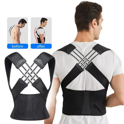 Back Support for Women and Men, Shoulder Extension, Adjustable Back Support for Upper and Lower Back and Neck