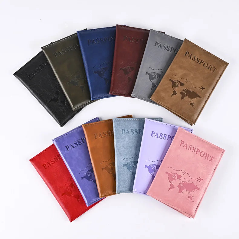 Colorful PU Passport Ticket Passport Covers Passport Protective Cover ID Credit Card Holder Travel Accessories
