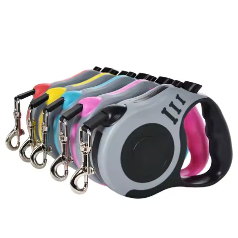 1 Piece/3 Pieces 3m 5m Dog Leash for Small Dogs and Cats Automatic Retractable Nylon Leash for Puppies Outdoor Travel Walking Hiking...