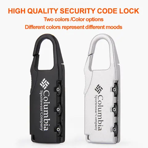 Alloy combination luggage lock, suitable for zipper bags, backpacks, handbags, drawers and cabinets - Small lock pendant