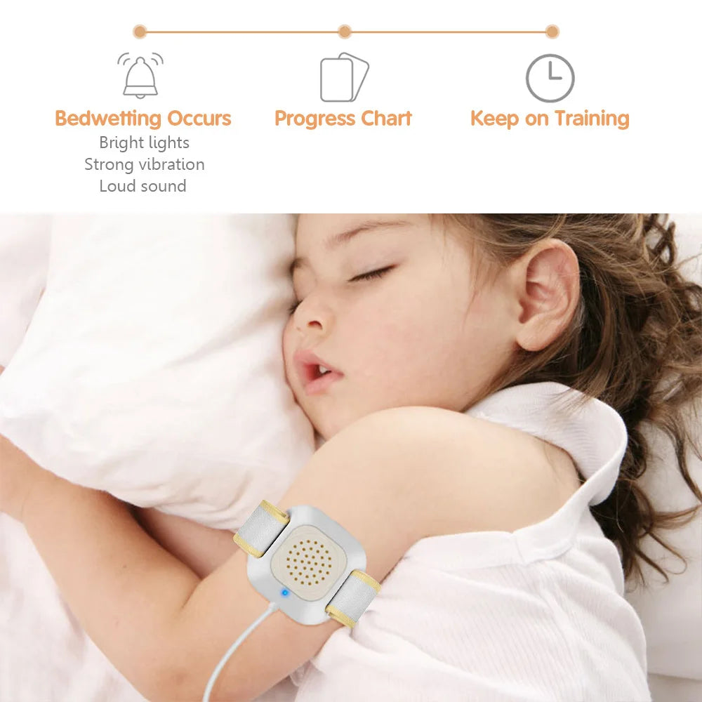 Bedwetting Alarm with Loud Sound, Bright Lights and Strong Vibration – Child Potty Training Aid