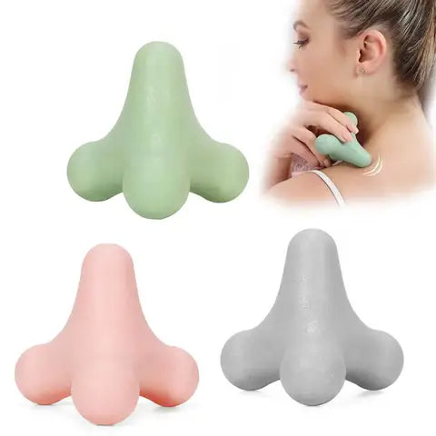4 Corner Fascia Massage Ball Muscle Relaxation Tool for Neck Shoulder Back Waist Foot Yoga Fitness Relaxation Meridian Fitness Ball