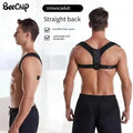 Korrekturgürtel für die Rückenhaltung, Buckelprävention, Korrektur der Sitzhaltung, Unisex, atmungsaktiv, Körperformung