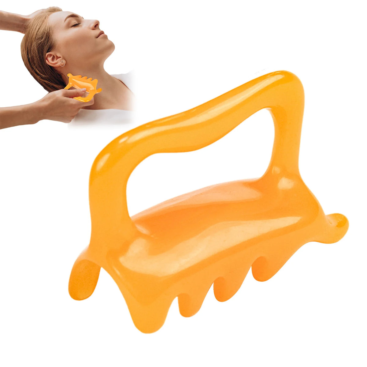 Large Fascia Massager Cellulite Massager for Cellulite Myofascial Relaxation Neck Back Resin Trigger Point Massager