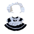 20cm Cute Mini Plush Doll Clothes Outfit Accessories Maid Skirt Cute Doll Dress Suit