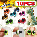 10PCS (5Pairs) 3D Bunte Sicherheit Augen Ovale Form für Häkeln Spielzeug Amigurumi DIY Spielzeug Puppe Machen Tier Auge puppe Spielzeug Zubehör
