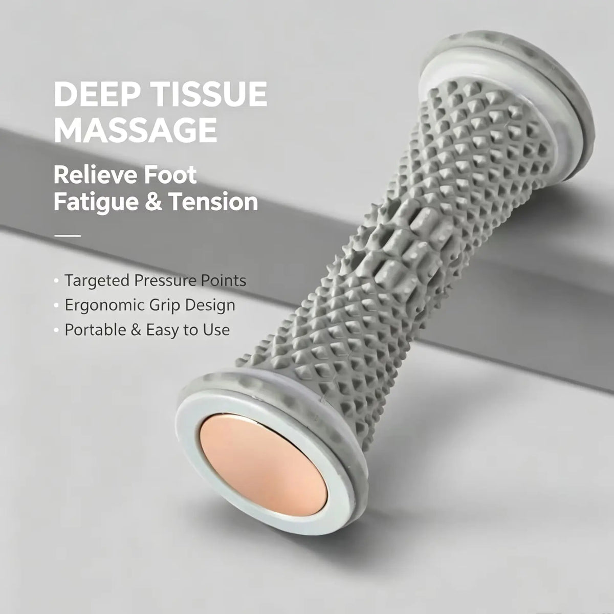 Manueller Fußroller aus Kunststoff, Massageball, Plantarfaszien-Massagegerät, Yoga-Fußroller zur Linderung von Fußschmerzen, Muskelentspannungswerkzeug