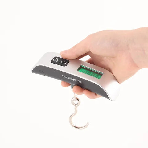 Gepäckwaage 110lb 50kg Digitale Handgehaltene Tragbare Hängewaage für Reisekoffer Gewichtswaage