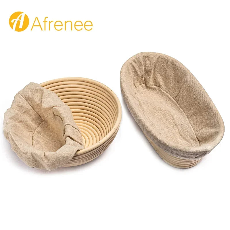 Rattan bread fermentation basket, bread basket, oval rattan, wicker, dough fermentation, sourdough, banneton