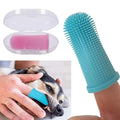 Pet Finger Toothbrush Set, Non-Toxic Silicone Teeth Cleaning Tool for Dogs, Cats, Puppies, Tartar Removal and Bad Breath Care