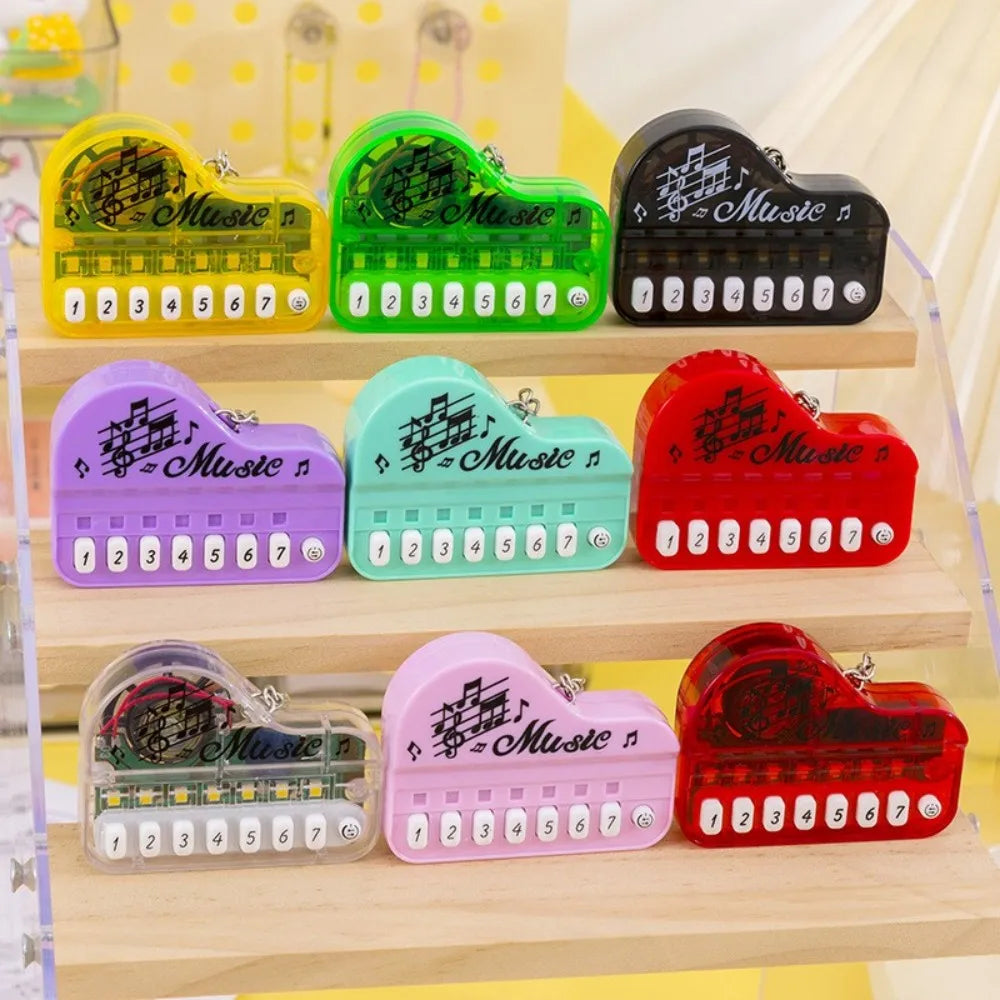 Portable Mini Keychain with Electronic Keyboard Musical Instrument Toy - Compact Travel Piano Keychain for Music Lovers