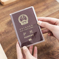 1-3 pieces passport protective cover transparent frosted, PVC material waterproof document cover