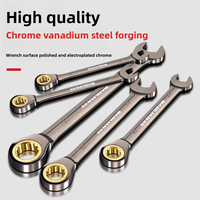 Universal Torx screw wrench adjustable torque 8-22 mm ratchet wrench for bicycle motorcycle car repair tools mechanical tool
