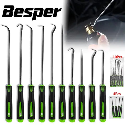 10/4 Piece Precision Oil Seal Puller Tool, Seal Puller, Easy Car Oil Seal and O-Ring Removal Tool, Precision Puller and Hook Set