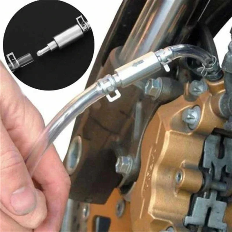 Special Bleed Hose Kit for Car Clutch & Brake - Hydraulic One-Way Valve Bleeder Tool with Replacement Adapter