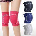1 Pair Protective Knee Pads Thick Sponge Anti-Slip Collision Avoidance Knee Brace for Training Running Basketball Women Men