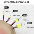 0805 1206 0603 Micro SMD 3V Led Light Wired 30CM DIY Materials Lamp For Model Building HO Railway Scene Layout Accessories 10Pcs