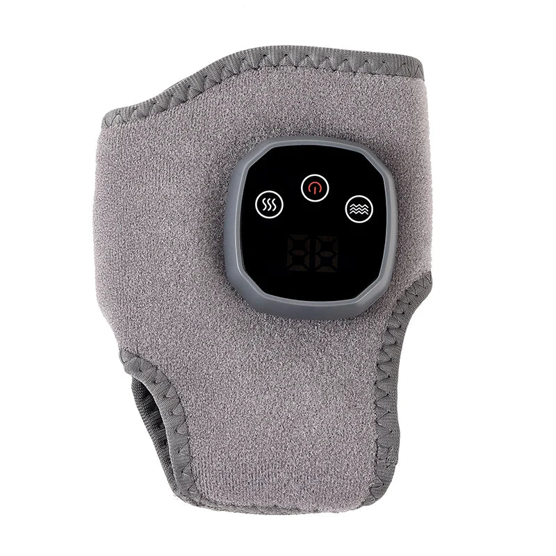 Electric Heat and Vibration Ankle and Wrist Massager with Hot Compression Therapy, Heated Ankle Massage Wrap, Support Bandage, Foot Protector