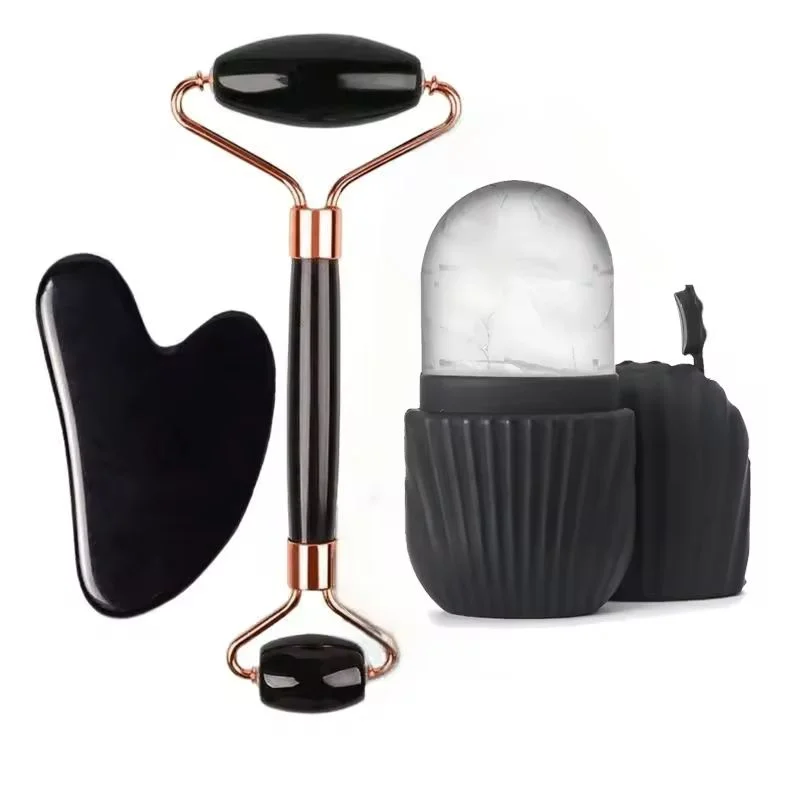 1/2/3 Piece Ice Face Roller Facial Care Ice Roller Set, Facial Roller GuaSha FaceTool Set, Facial Massage Roller Lifting Contouring