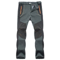 LNGXO Dicke, warme Fleece-Wanderhose für Herren, wasserdicht, winddicht, Outdoor-Softshell-Regenhose, Trekking-, Camping- und Skihose für den Winter
