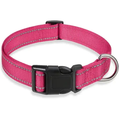 Hundehalsband, verstellbar, weich, Neopren gepolstert, Nylon, mit Schnalle, für mittelgroße Hunde, Welpen, zum Spazierengehen, Halsband, Geschirr