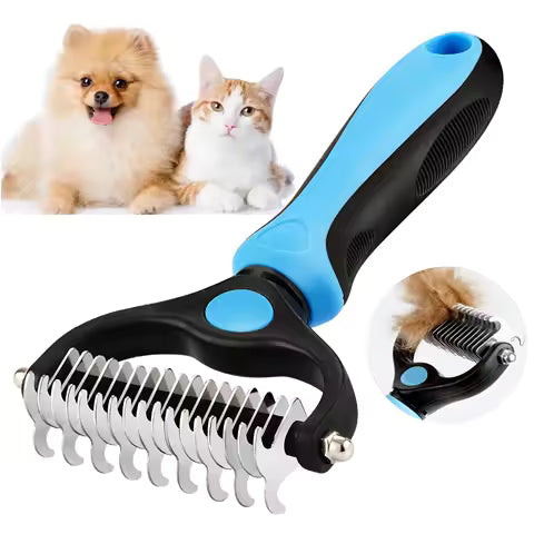 Professional Pet Depilatory Brush Dog Hair Remover Pet Fur Knot Cutter Puppy Cat Comb Brushes Dogs Grooming Shedding Supplies