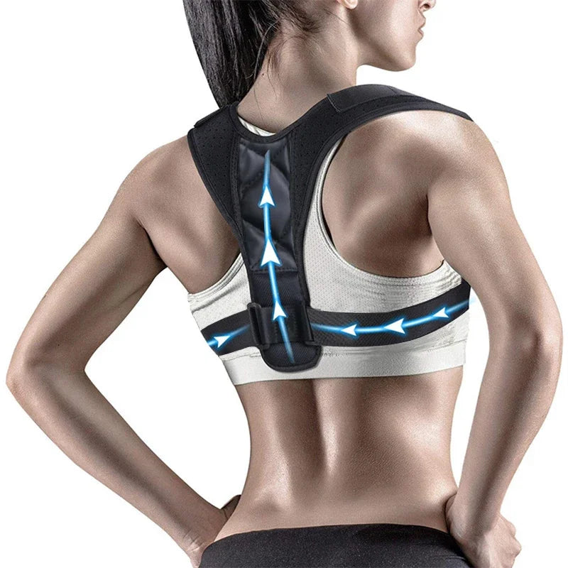 Back Posture Correction Belt Humpback Corrector Adult Men and Women Sitting Posture Correction Belt Shoulder Straight Back