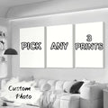 3/4/5 Pieces Custom Canvas Print Personalized Photo Suitable for Family Pets Landscapes Couples Weddings Home Decor Poster Gifts