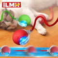 Self-Moving Automatic Cat Teaser Ball with Artificial Tail Rechargeable Smart Sensor Cat Toy Indoor Cat Toy Interactive