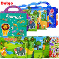 New Kids Reusable Scene Cute Stickers DIY Puzzle Stickers Games Books Cartoon Animal Learning Cognition Toys For Children Gift