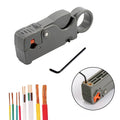 Wire Stripper, Cable Stripping Tool, Stainless Steel Hex Wrench Accessories, Insulated Electrician Pliers, Straight Type