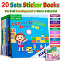 Montessori Toys Cartoon Sticker Books Focus on Potential Development Education Sticker Toys for Children 3-6Y