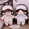 Hemd Shorts Patch Puppe Kleidung Puppe Zubehör Für Baumwolle 20cm Puppe Pyjamas Anzug Foto Requisiten Cartoon Mini Bluse Hosen set