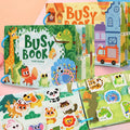 Beschäftigtes Buch für Kinder, Tierfahrzeuge, Dinosaurier-Aufkleber, passende Zahlen- und Buchstabenspiele, interaktives Lernaktivitätsbuch