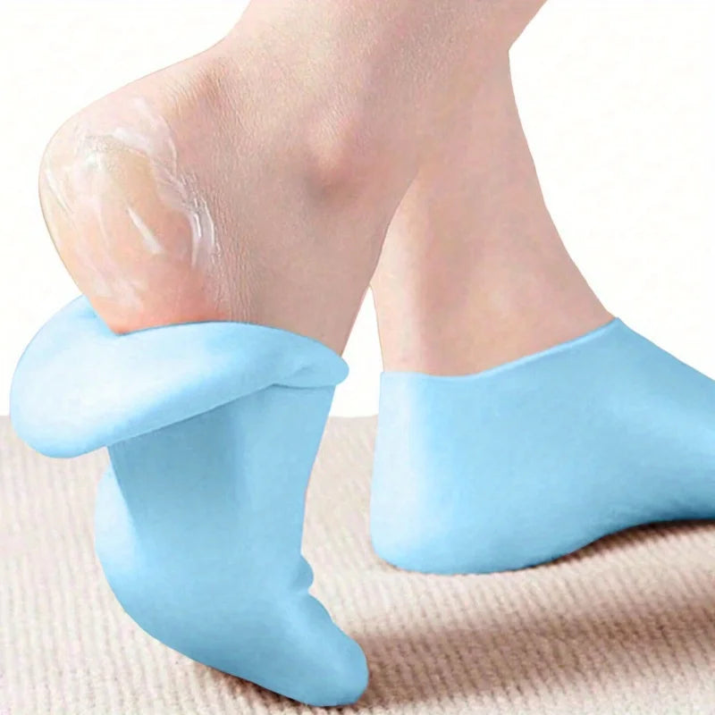 Feuchtigkeitsspendende Fußsocken, Silikonsocken für trockene, rissige Füße, Damen-Fußsocken zur Feuchtigkeitsversorgung, mit Massage