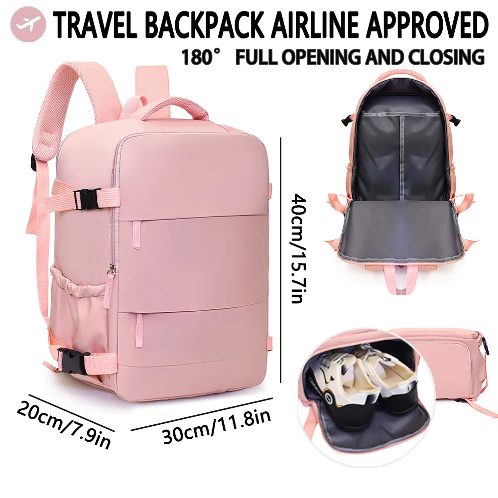 Fluggesellschaft-zugelassener Reiserucksack Easyjet Wizz Air, große Kapazität, leicht, für Geschäftsreisen und Kurzstrecken, Computerrucksack