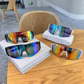 Hiking 2pcs Cycling Anti Light Glasses Men Women UV400 Sandproof Eye Protection Shades Outdoor Sports Goggle Anti Radiation Lens
